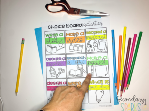 Choice Board Activities