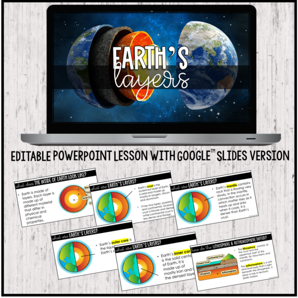 Earth's Layers lesson powerpoint