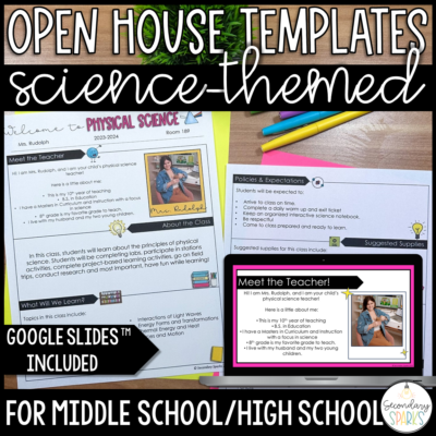 Middle School Science Back To School Bundle - Editable & Google Slides ...