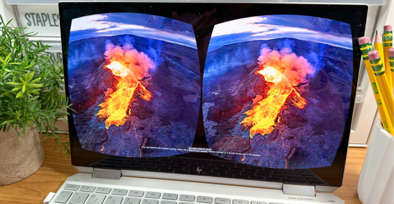 nearpod in middle school science using vr feature for volcanour