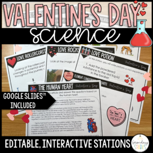 valentine's day science stations