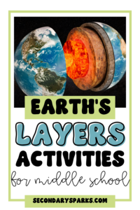 earths layers activities pin