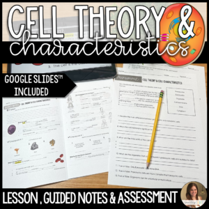 Cell theory and cell characteristics lesson
