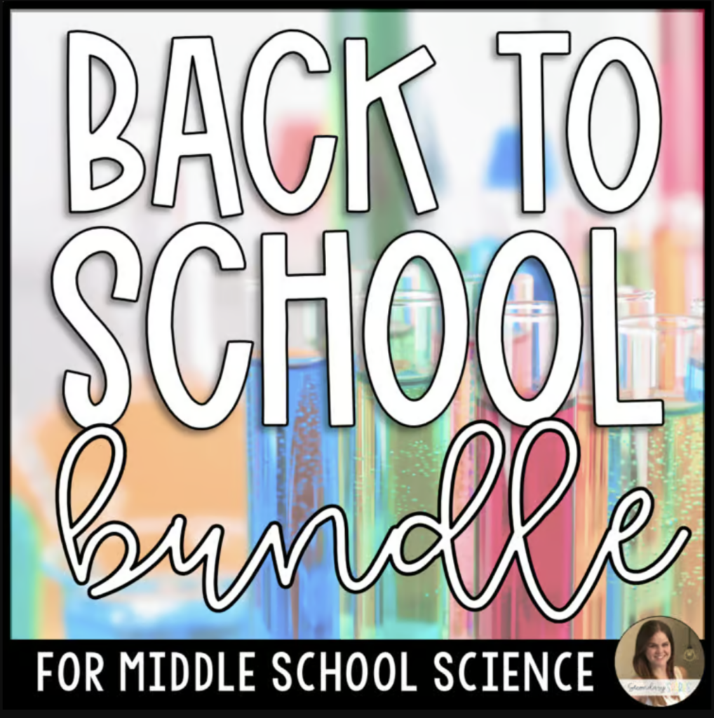 Back to school bundle for middle school