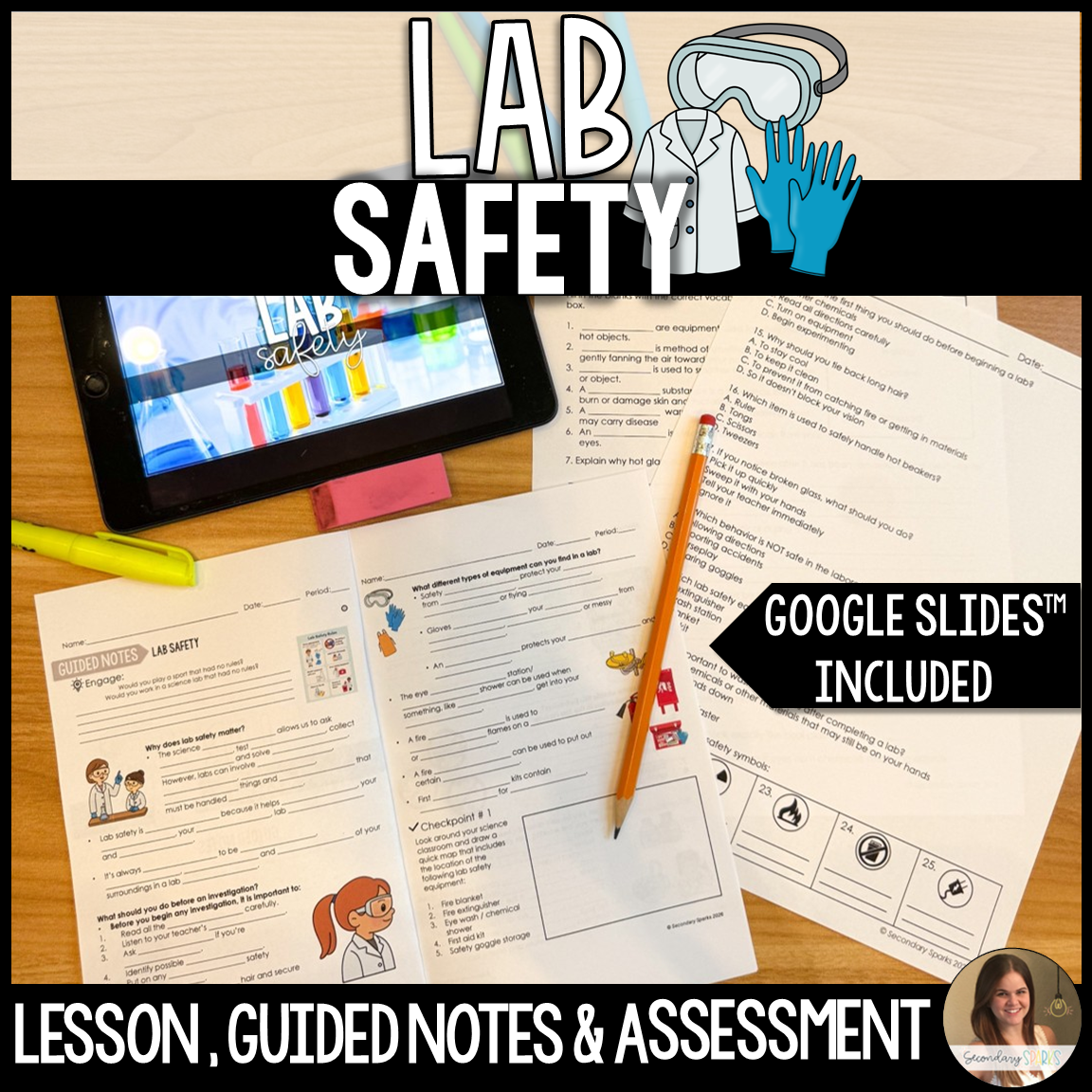 Lab safety lesson cover