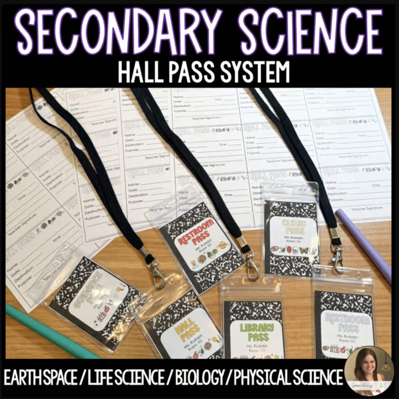 secondary science hallway pass system cover