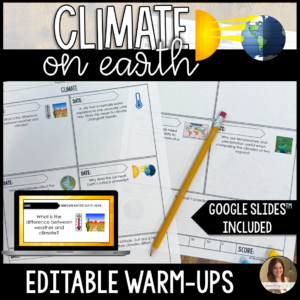 climate warm ups