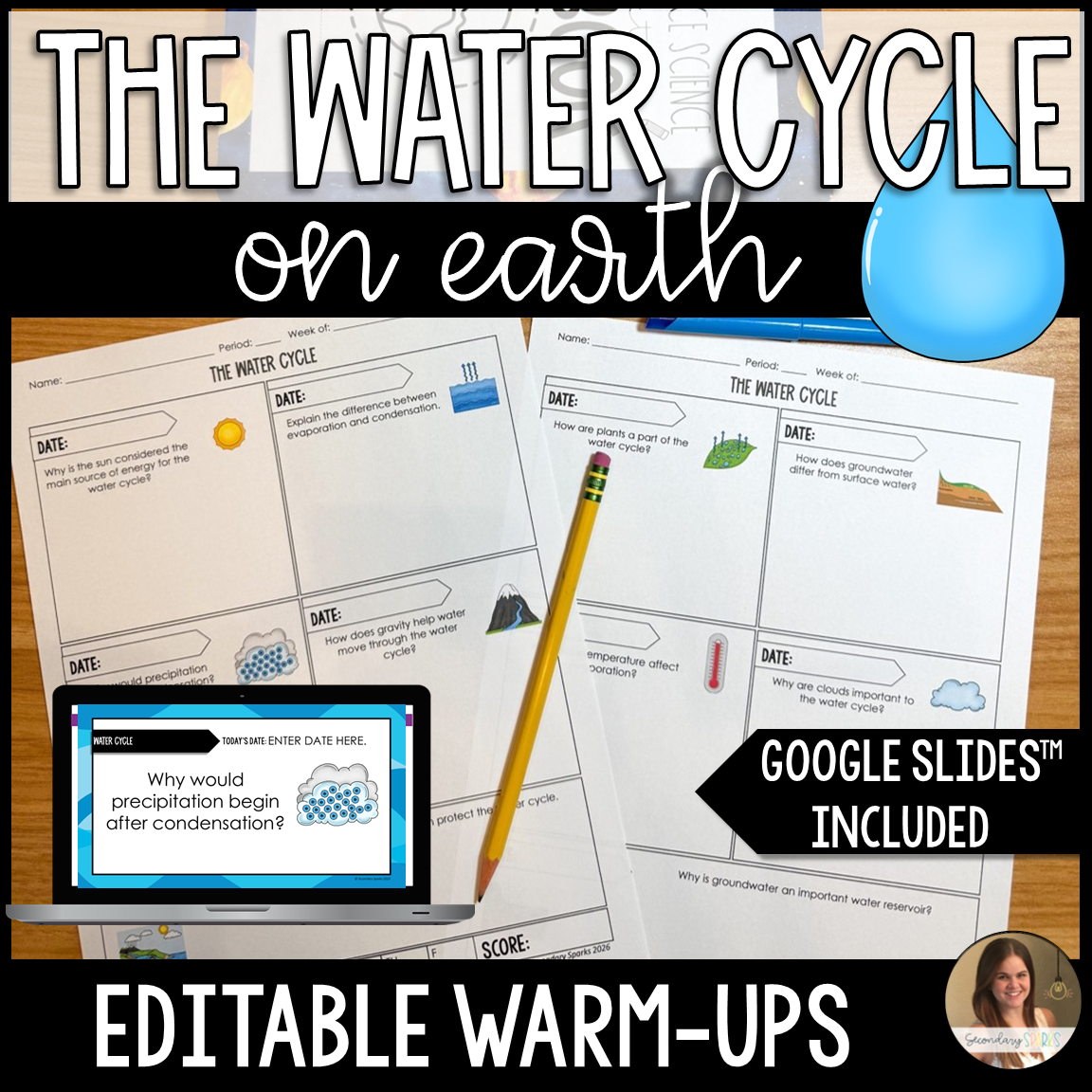 water cycle warm ups cover