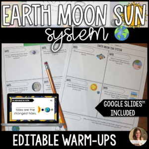 earth moon sun system warm ups cover