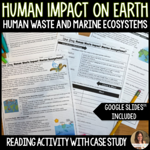 Human Impact on Marine Ecosystems Reading cover