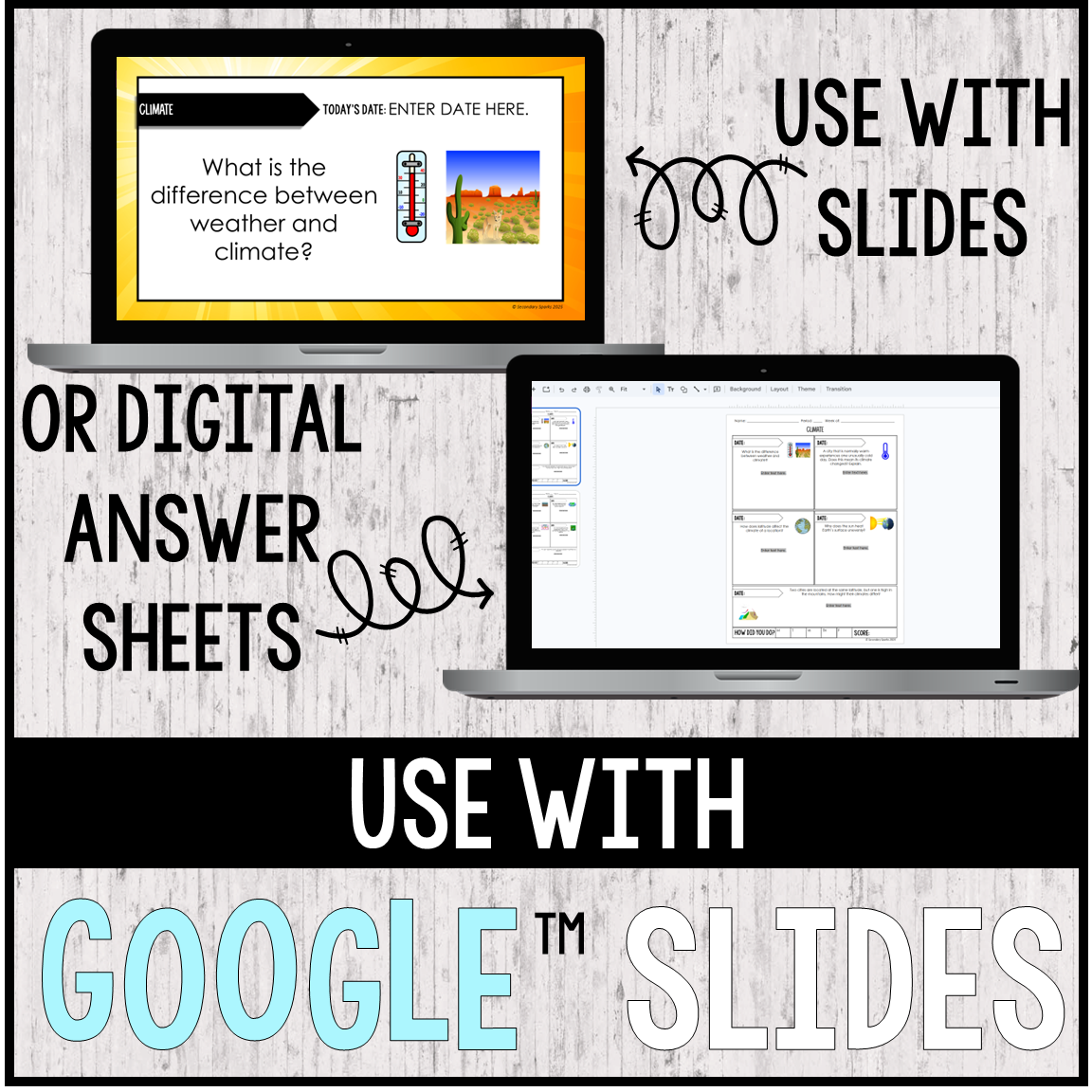 Climate Warm Ups/Exit Tickets - Earth Science - Editable & Google™ - Image 3