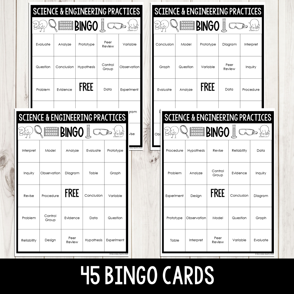 Science and Engineering Practices Bingo Review Game - Nature of Science - Image 2