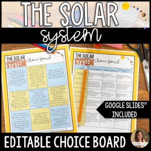 solar system choice board cover